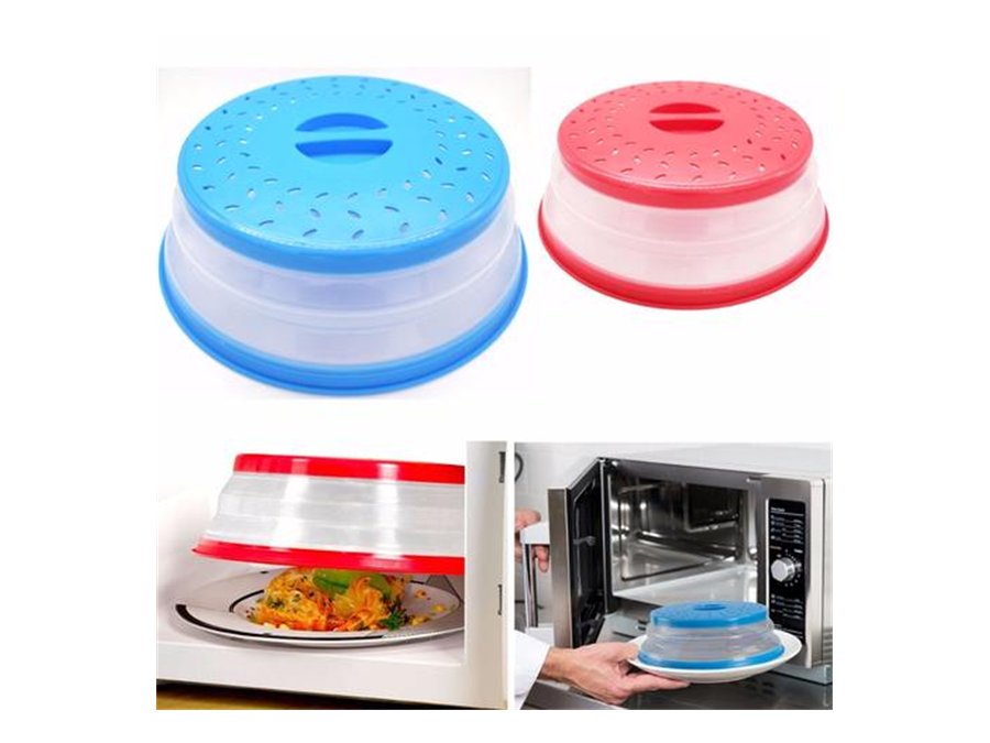 Collapsible Microwave Cover Lid Foldable Splatter Guard