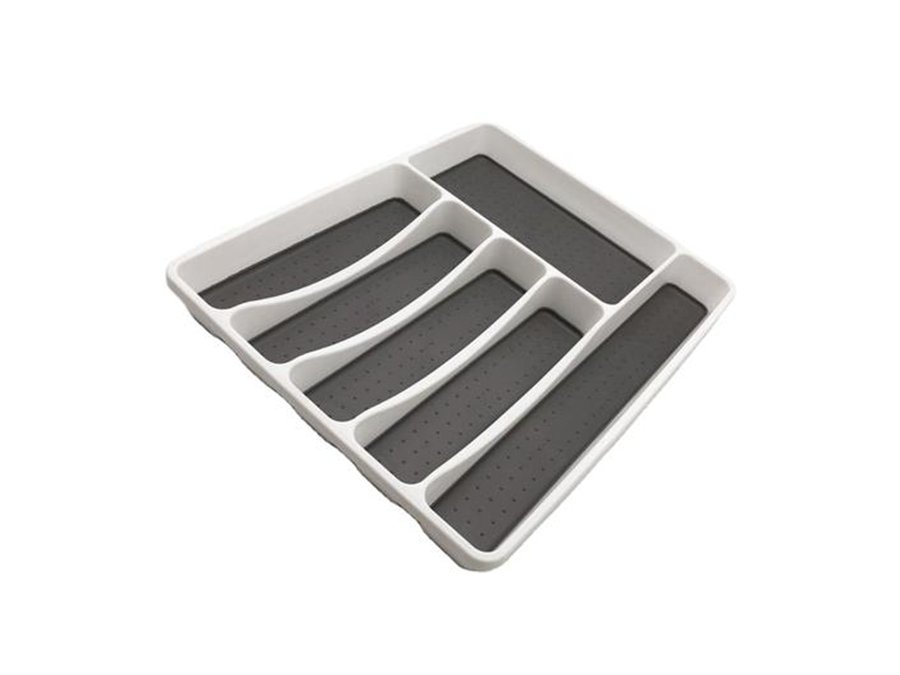 6 Compartment Non-slip Cutlery Drawer Tray
