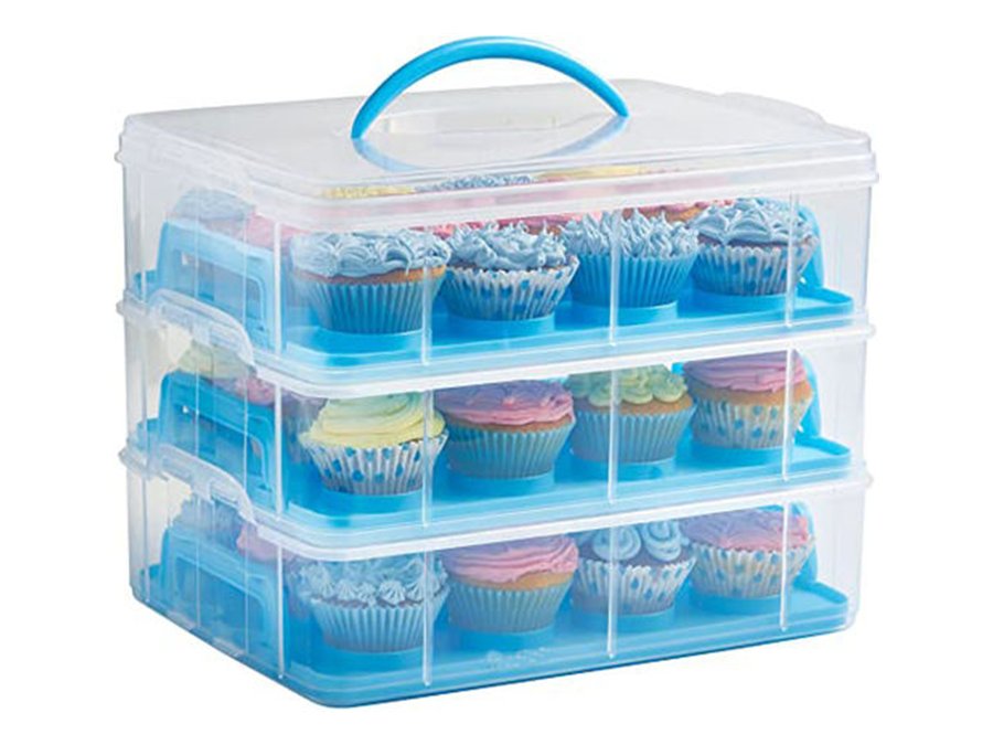 3 Tier Snap and Stack Cookie Cupcake Carrier